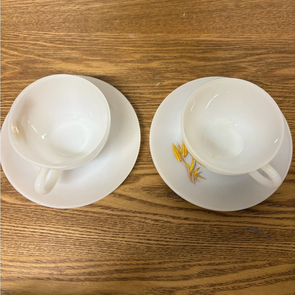 Vintage | Fire King Cups and Saucers - Picture 3 of 4